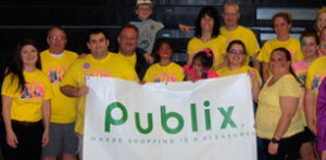 Publix employees and banner